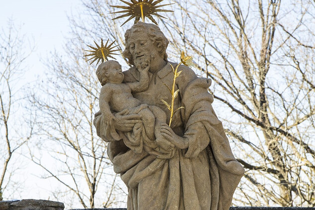 Klenová, sv. Josef, po restaurování
