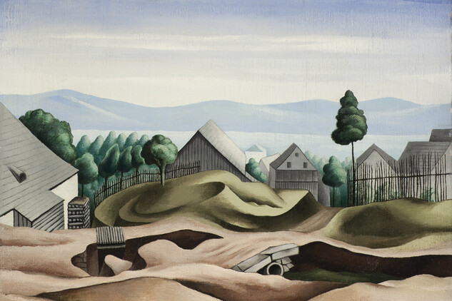 Jan Zrzavý, Krucemburk – U tří křížů, 1923 (olej, plátno) | © NGP